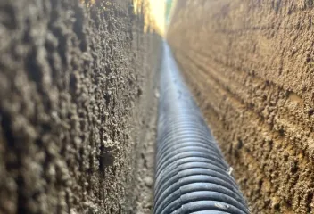 drain pipe in ground