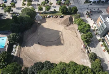 athletic field installation