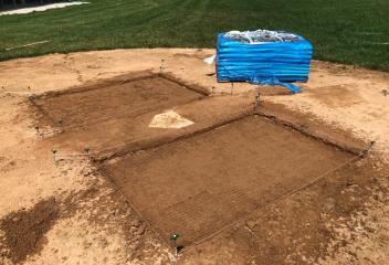 making baseball diamond